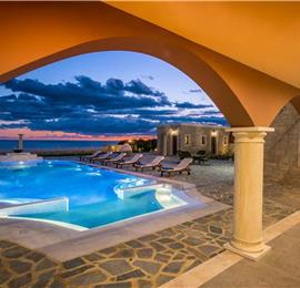 8 bedroom luxury villa with pool near Koutsounari, sleeps 16